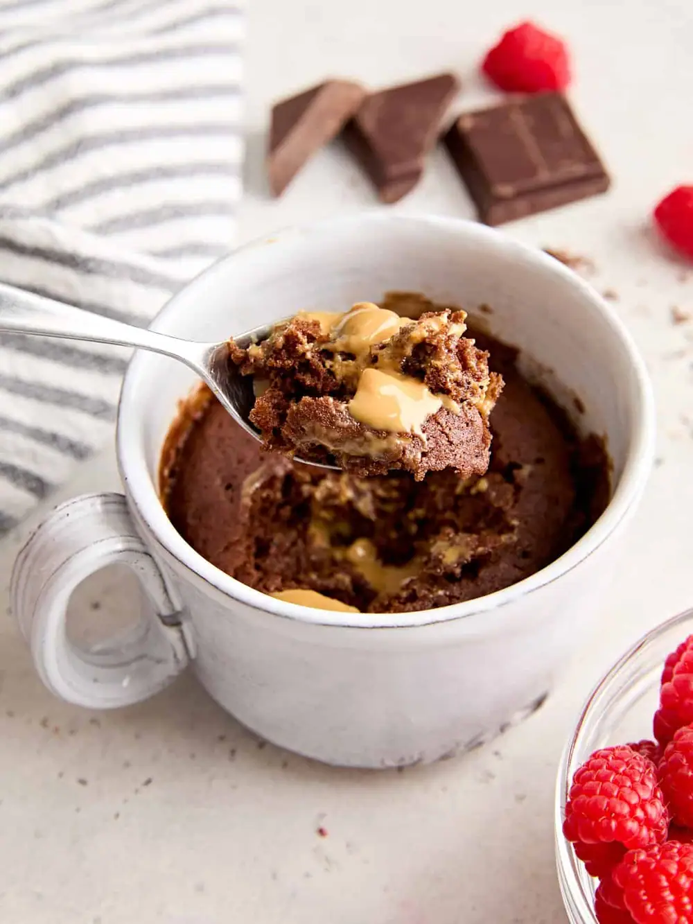 This Chocolate Mug Cake hits the spot when you need a chocolate fix