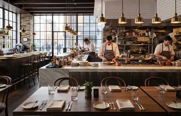 A restaurant that works well isn't always the most beautiful.