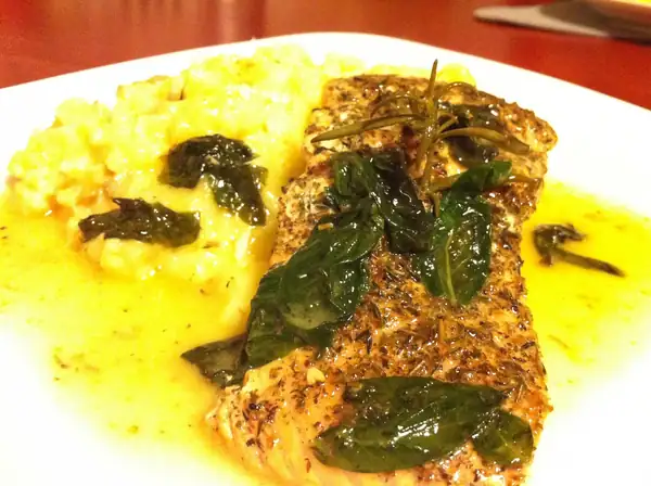 Salmon in butter