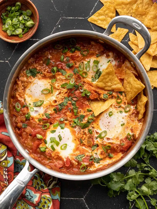Salsa Poached Eggs