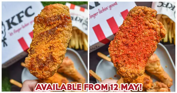 KFC Has Chicken Popsicles With Mala And BBQ Cheese Flavours From $2.95