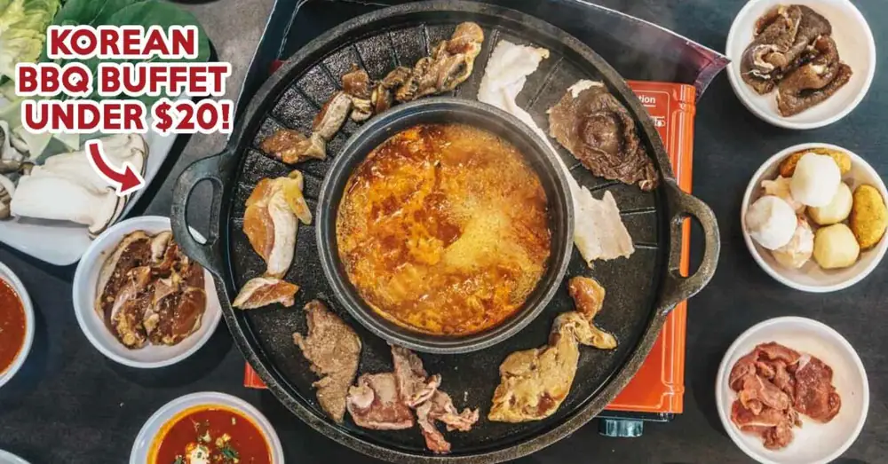 Michin Korean BBQ And Hotpot Review: Flaming Korean BBQ And Hot Pot Buffet For $17.80 At Sengkang