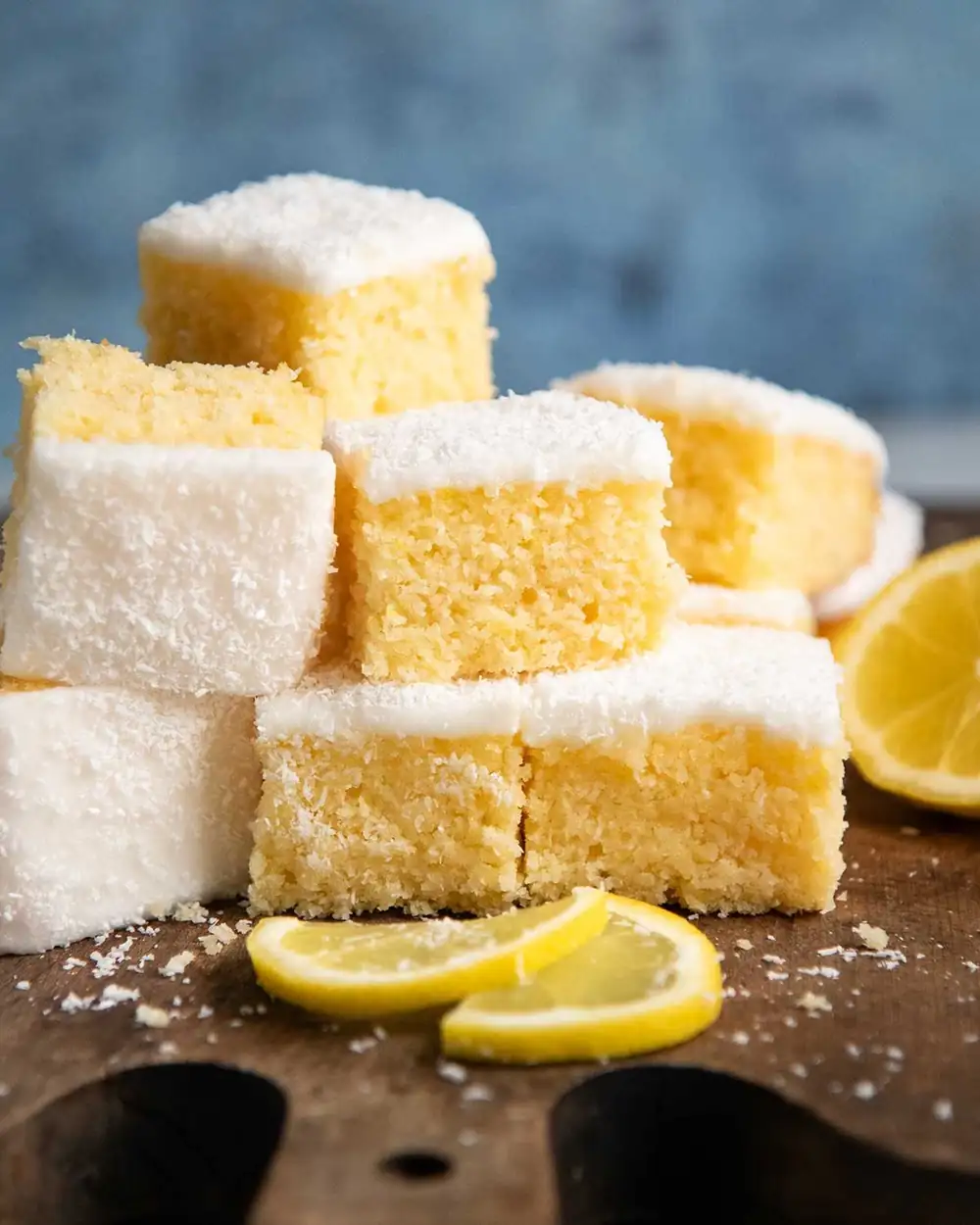 Aussie Lemon Coconut Slice Cake