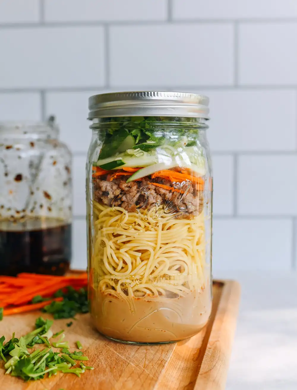Fideos fríos: ¡Preparación de comidas en tarros de cristal!