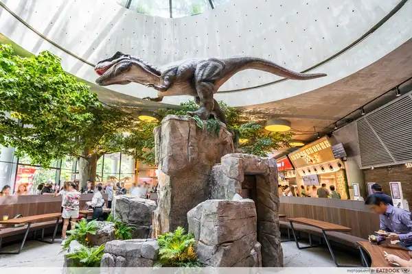 This New Dino-Themed Food Hall In Gardens By The Bay Has Michelin-Starred Ramen And More