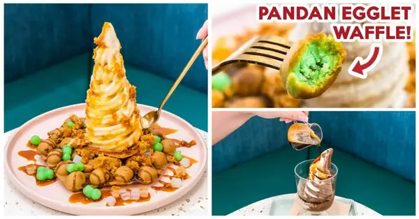 AM:PM Cafe Review: Egglet Waffles With Soft Serve Ice Cream In Ang Mo Kio
