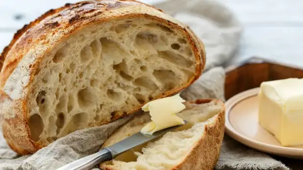 Glass jars are the best option for storing sourdough starter.