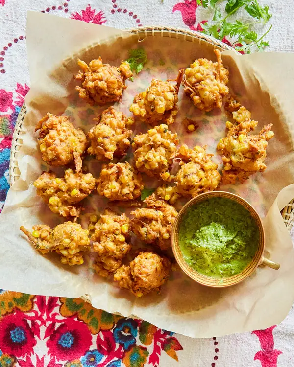 Sweet Corn Pakoras Recipe