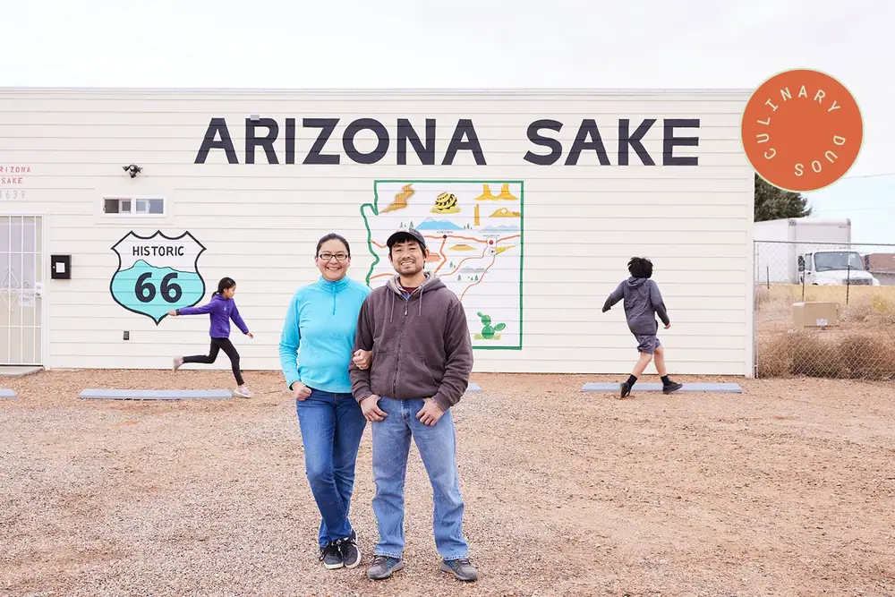 El productor de sake elabora bebidas galardonadas... En el desierto de Arizona.