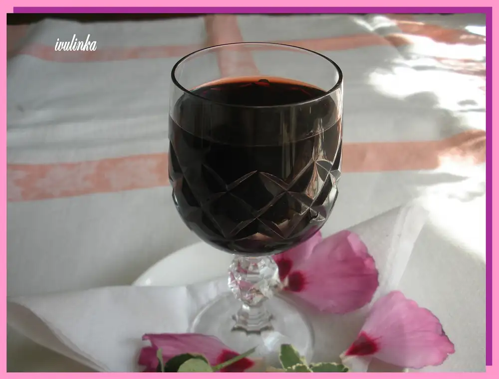 Licor de café con saúco