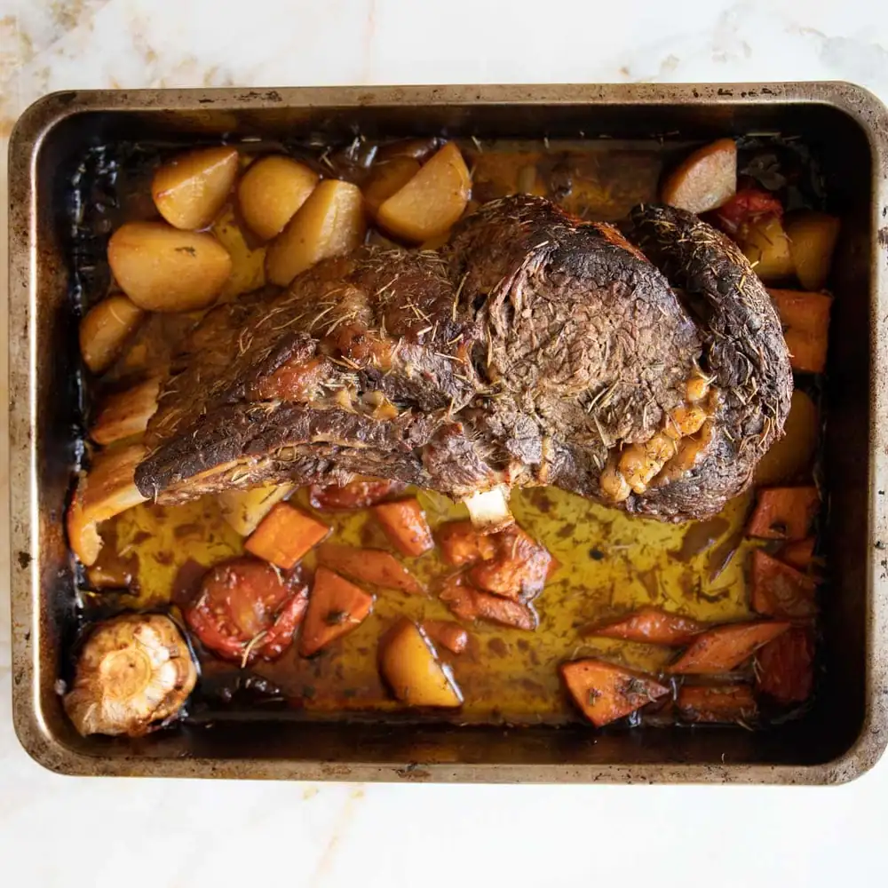Receta de asado de chuletón tierno con hueso (costilla de primera calidad bien hecha)