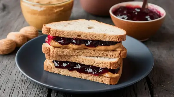 Swapping sliced ​​bread for cinnamon bread transforms the peanut butter and jelly sandwich