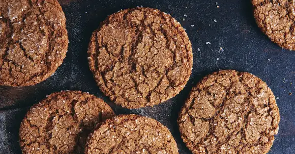 Spiced Rye Ginger Cookies