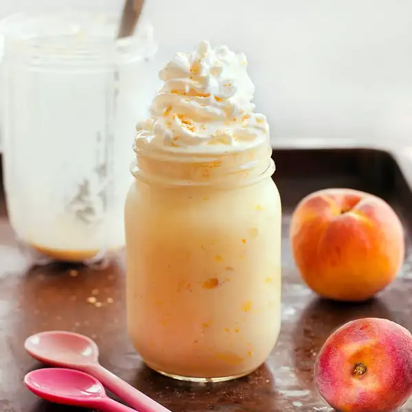 Healthy Peach Milkshake