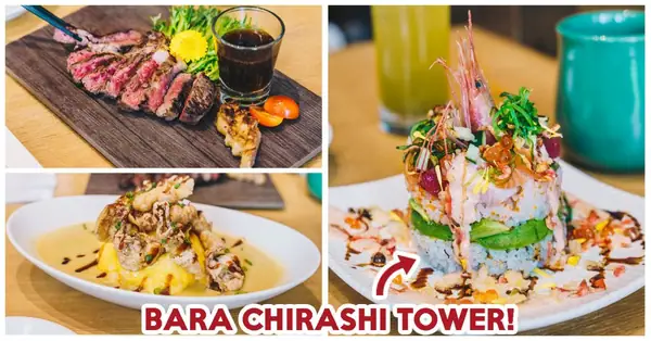 Sushi Tei Has New Spring Menu With Truffle Foie Gras Chawanmushi, Chirashi Tower And More
