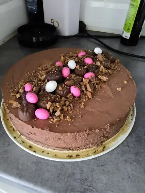 American chocolate cheesecake