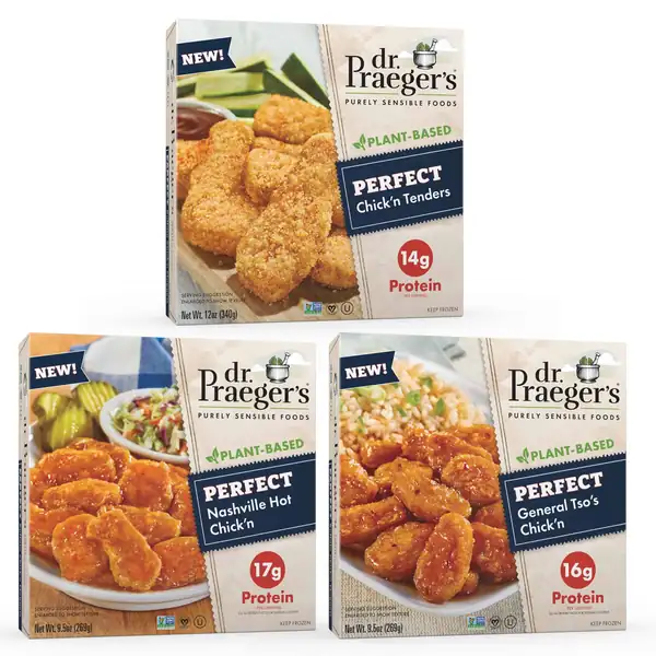 Dr. Praeger’s Expands ‘Perfect’ Line With 3 New Plant-Based Chick’n Products