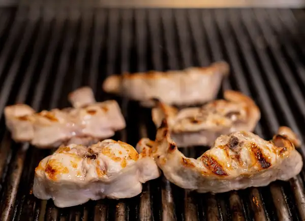Barbecued rabbit meat