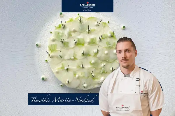 Godefiche - Ceviche de vieiras y nabo con vainilla, coco y lima