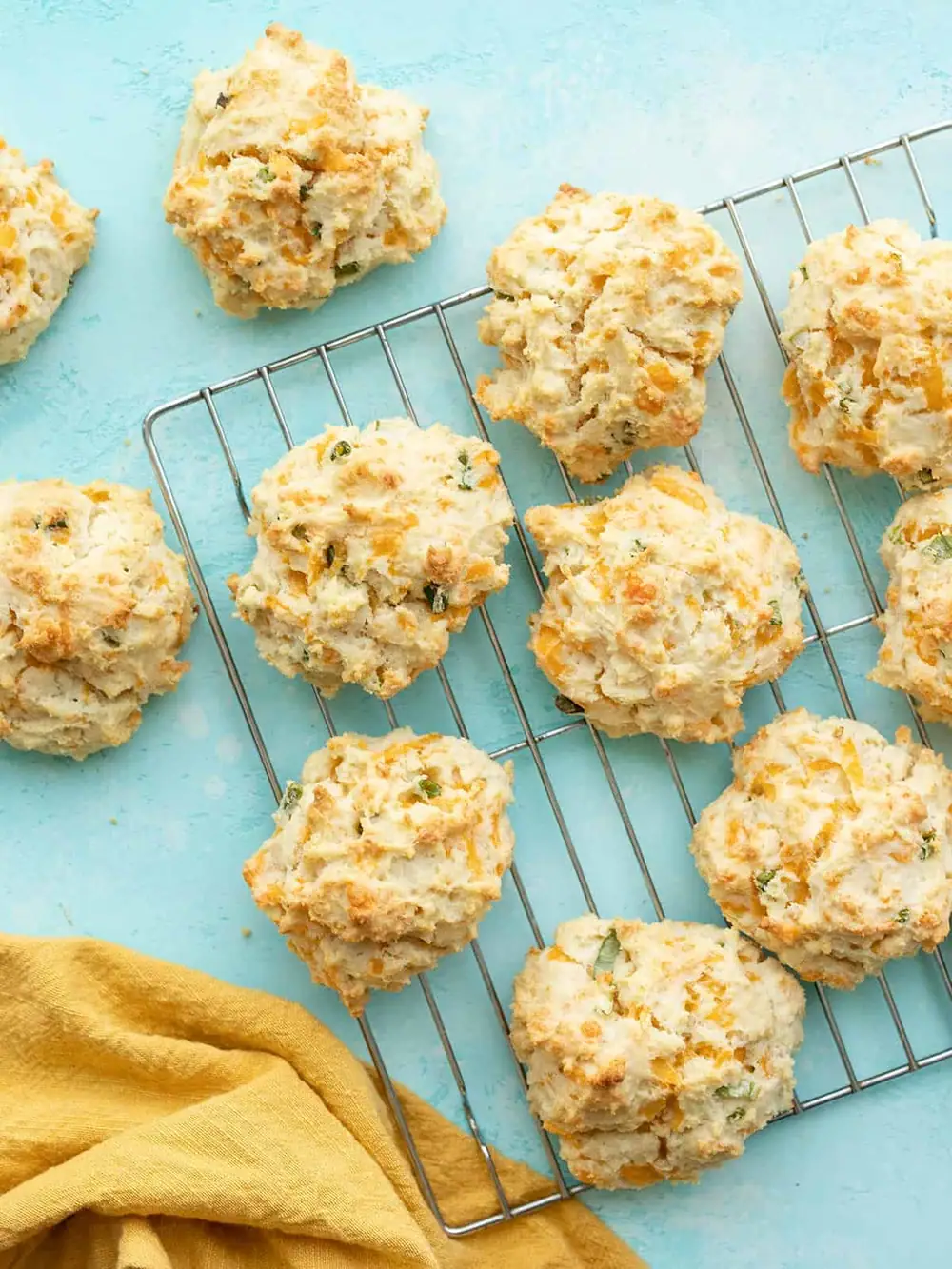 These fluffy Cheddar Drop Biscuits are the easiest comfort food ever!