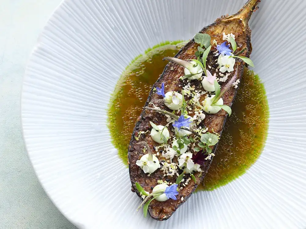 Oven-baked eggplant: recipe with teriyaki, miso and horseradish