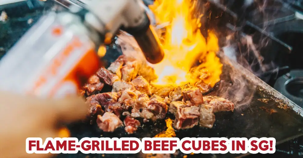 Huoyanshaiziniu: We Tried The New Taiwanese Flame-Grilled Beef Cubes At Plaza Singapura