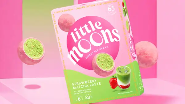 Little Moons brings strawberry matcha trend to frozen aisle