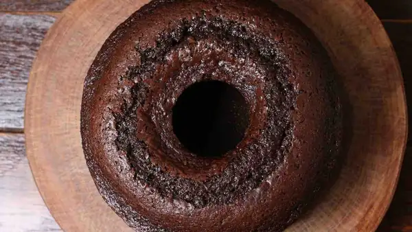 Chocolate and coffee donut, waking up in the morning is just top notch