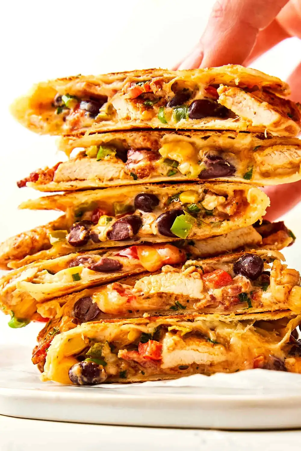 Quesadillas de pollo y tocino