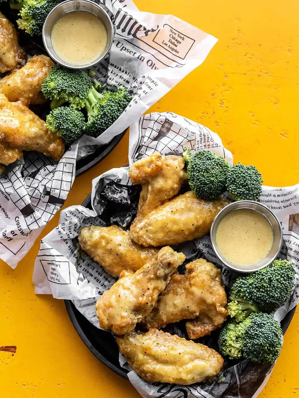 Alitas de pollo con mostaza y miel - Horneadas y crujientes