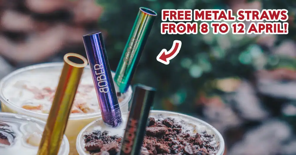 Bober Tea Gives Away Free Metal BBT Straws When You Order From Their New Drinks Menu This April