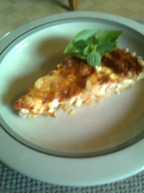 Gluten-free ham and cheese pie