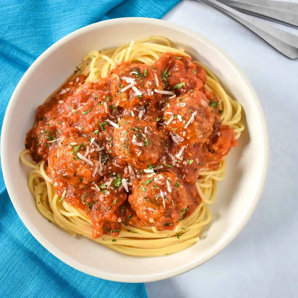 Spaghetti and Turkey Meatballs