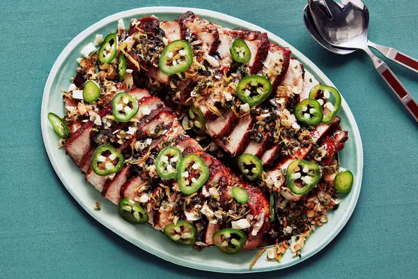 Saucy Pork Chops With Coconut Crisp