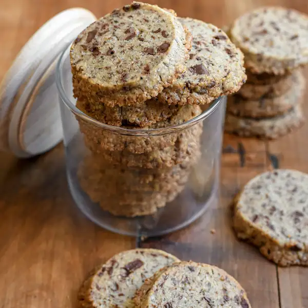 Buckwheat Sablés with Chocolate