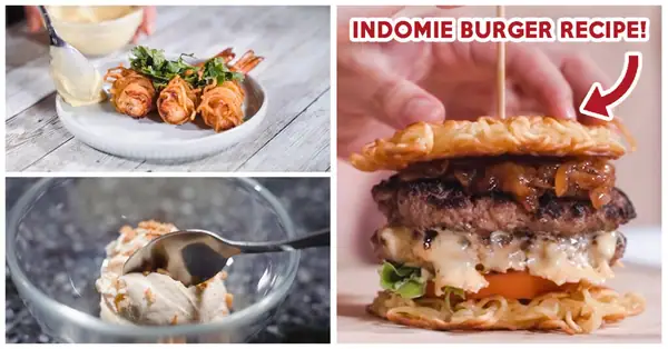 Easy 3-Course Indomie Recipe Including Noodle Wrapped Prawns And Indomie Ice Cream