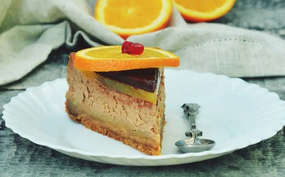 Nutella Cheesecake With Oranges