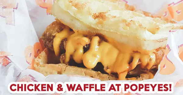 Popeyes tiene un nuevo plato de pollo y waffles