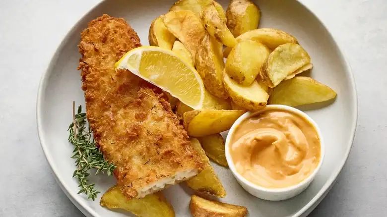 Cubre tu pescado con papas fritas para obtener una costra deliciosamente sabrosa
