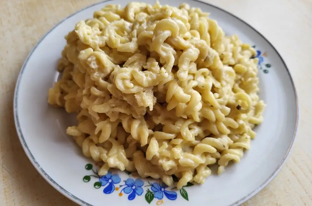 Pasta in mushroom sauce (version for busy people)