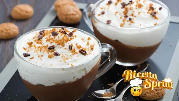 Chocolate and amaretti cup: this creamy dessert will drive you crazy