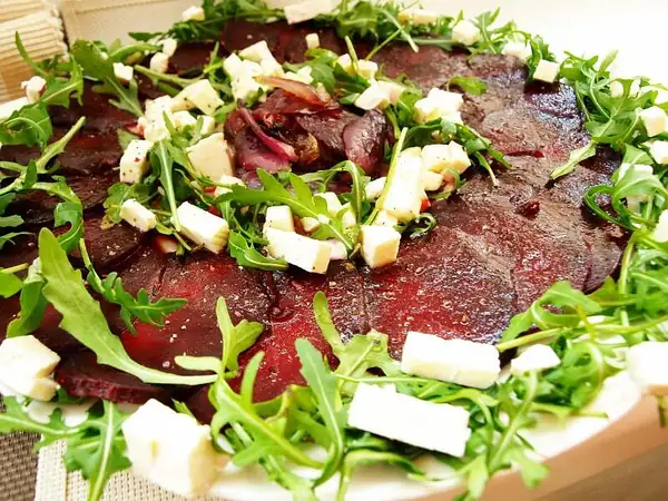 Roasted beetroot carpaccio