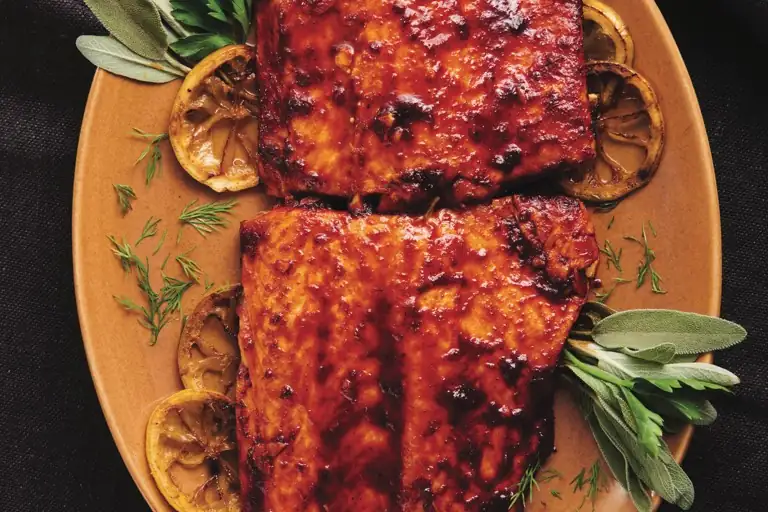 Harissa And Brown Sugar Glazed Salmon Recipe