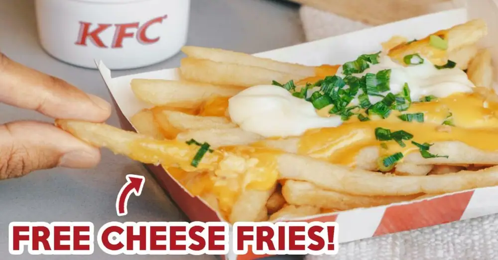 Get Free KFC Cheese Fries With Every Two- Or Three-Piece Meal Ordered
