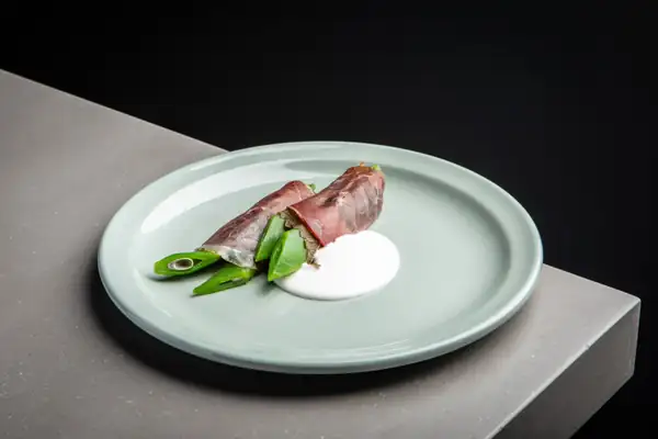 Receta de judías verdes, carne curada y ostras