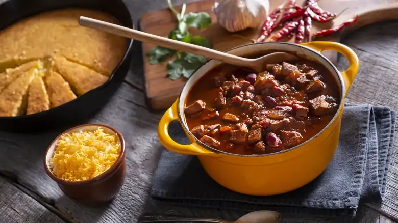A simple ingredient that thickens watery chili in seconds.