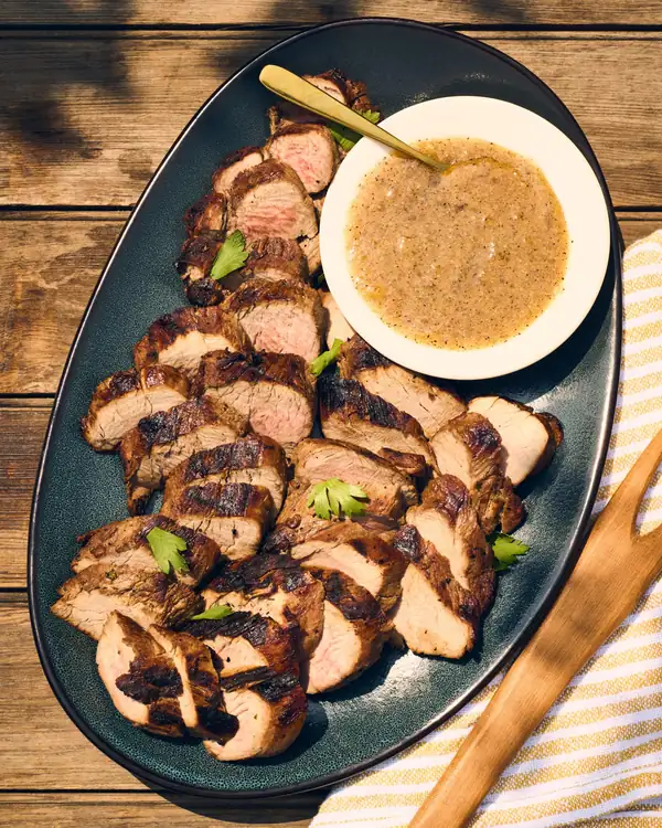 Grilled Pork Tenderloin With Jezebel Sauce