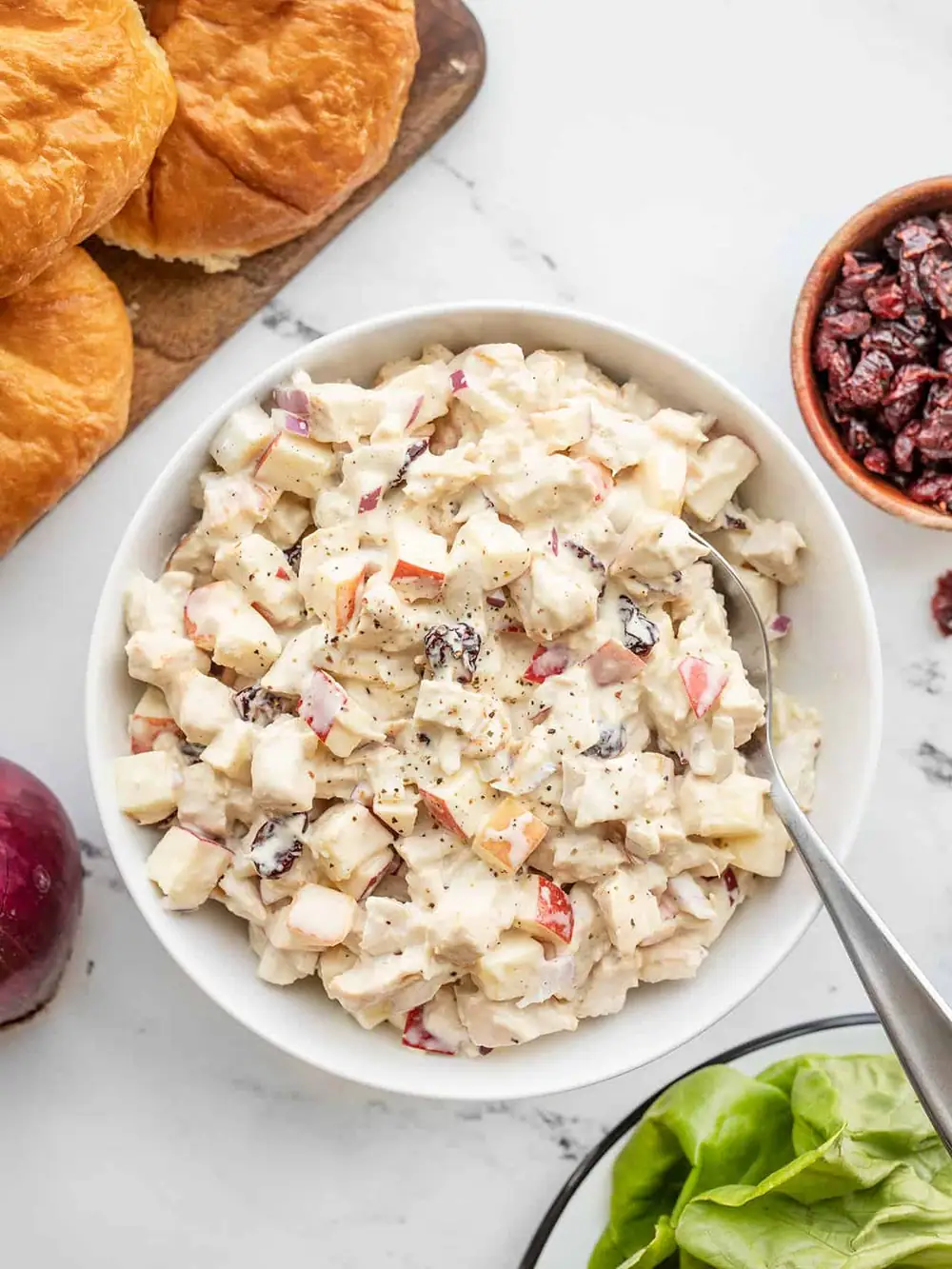 Chicken Salad with Apples and Cranberries