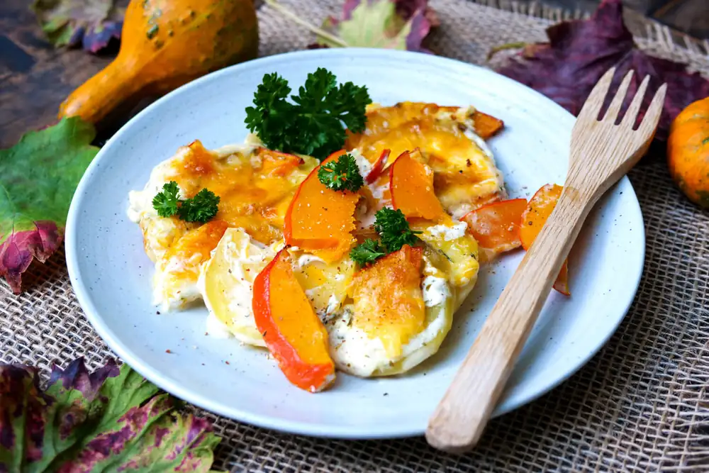Pumpkin and potato casserole