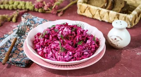 Boiled Beetroot Salad with Egg